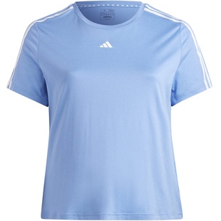 adidas IC5049 TR-ES 3S T PS T-Shirt Damen Blue Fusion/White Größe 2X