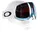 L Skibrille weiß/schwarz mit Prizm Snow sapphire Iridium