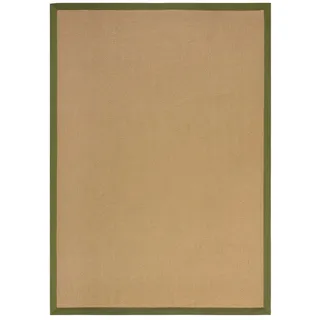 Flair Rugs Kira mit Fischgrätmuster Juteteppich 120 x 170 cm Grün