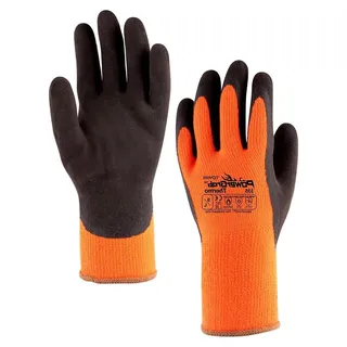 PowerGrab Thermo orange mit MicroFinish® Latexbeschichtung, Größe 8, 1 Paar