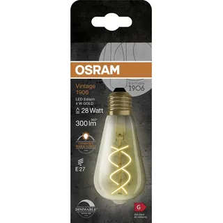 Osram LED Leuchtmittel Edison E27 4 W warmweiß amber dim