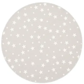 Snapstyle Sterne Kinderteppich 100 x 100 cm Grau