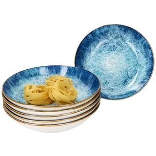 Mambocat Suppenteller 450 ml blau 6er Set