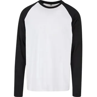 Build Your Brand Bb023-contrast Raglan Longsleeve schwarz 3XL