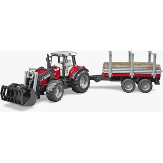 Bruder 02046 - Massey Ferguson 7480 mit Frontlader beige 1:16