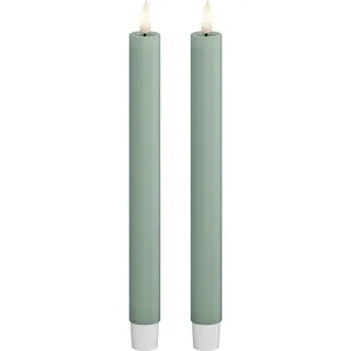 Deluxe Homeart Salbei Green Stabkerze 24 cm 2 St. grün