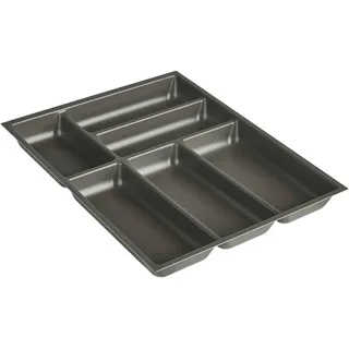 Nobilia Besteckeinsatz 45x4,9x50 cm Kunststoff grau