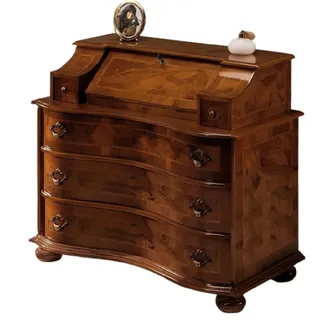 Xlmoebel Sekretär Luxuriöse Holz-Kommode im italienischen Barock-Stil mit Verzierungen (1 St., Kommode), Hergestellt in Europa braun