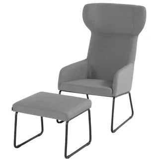 Hartman, Sessel, Chris Loungesessel und Loungehocker Aluminium