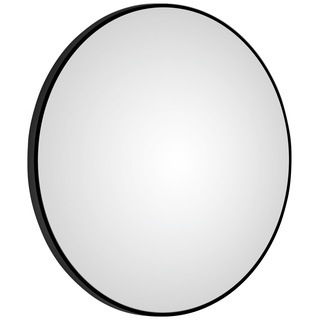 LED-Lichtspiegel TALOS Spiegel Gr. Ø 100 cm, schwarz (schwarz matt) Kosmetikspiegel rund, mit indirekter LED Beleuchtung in matt Ø 100 cm