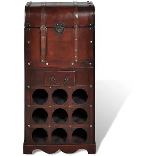 vidaXL Weinregal 9 Flaschen Rot