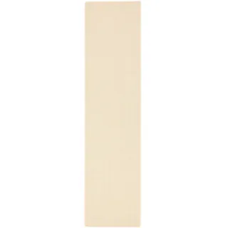 Snapstyle Sisal Natur Läufer Teppich 100 x 300 cm Weiß