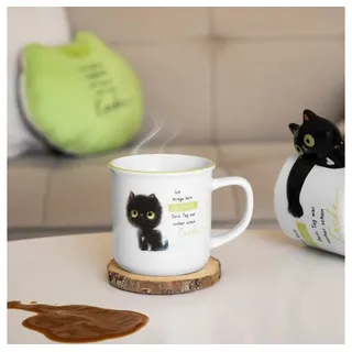 SHEEPWORLD Becher Motiv Katze 0,35 l Mehrfarbig 2 St.