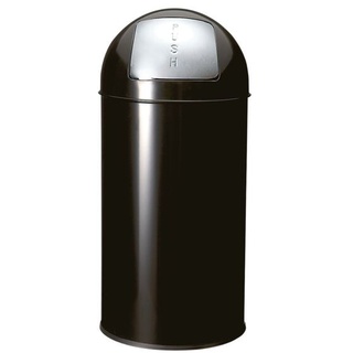 Mülleimer mit Push-Deckel schwarz 40 Liter schwarz, cookmax, 35x74x35 cm