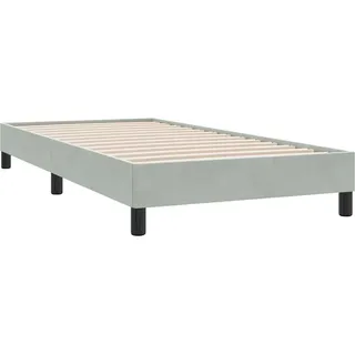 vidaXL Bettgestell 100 x 220 cm Hellgrau