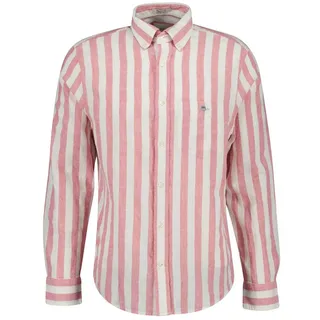 Gant Businesshemd Herren Hemd 1er Pack Leinen rosa 3XL