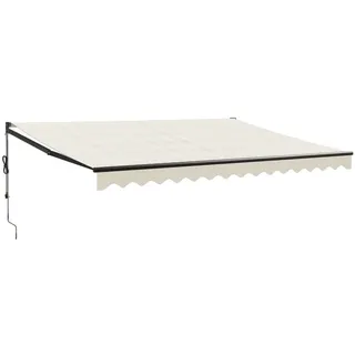 vidaXL Elektrische Markise mit Kurbel Creme 5x3 m