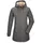 G G Damen Strickfleeceparka/Fleecejacke mit Kapuze anthrazit 44