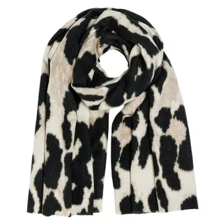 Caspar Modeschal warmer Damen Schal dickes Winter Halstuch mit animal Print - SC547, angenehm wärmendes Material mit wollig warmer Oberfläche beige