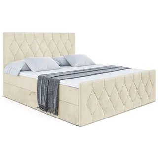 altdecor Boxbett, VELANTO-Z - 160 x 200 - H3 - Beige