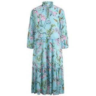 Kleid Rüschen-Stehkragen St. Emile blau, 42