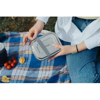 Thermos THERMOS® Lunchbox TC 6,5 cm hoch silber 1,0 l