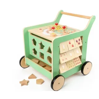 Lauflernwagen Lernspielzeug Holzspielzeug Spielzeug farbig Holzspielzeug Holz
