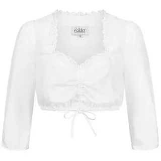 Nübler Dirndlbluse Dirndlbluse 3/4 Arm Isabel in Weiß von Nübler weiß 34