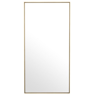 Casa Padrino Luxus Spiegel / Wandspiegel Messingfarben 90 x H. 180 cm - Garderobenspiegel - Wohnzimmer Spiegel - Luxus Qualität