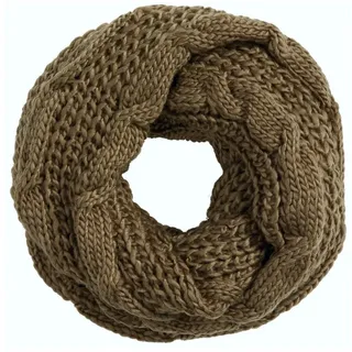 Caspar Loop Caspar SC243 Damen Grob Strick Loop Schlauchschal Schal mit Zopfmuster extra gross und warm