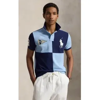Polo Ralph Lauren für Herren. 710B21927001 Polo Custom Slim Fit mit Big Pony blau, marineblau (L), Lässig, Baumwolle, Kurzarm