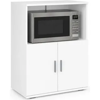 VCM Küchenschrank Mikrolle 60 x 84 x 45 cm Weiß