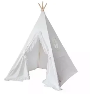 little dove Spielzelt Kinder Spielzelt, Teepee, Tipizelt, Spielset für Kinder mit Matte schwarz