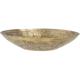 Bloomingville Tablett Deniz aus Aluminium, Ø26xH6 cm, gold