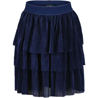 Volantrock BLUE SEVEN, Mädchen, Gr. 110, blau (nachtblau), Jersey, Obermaterial: 100% Polyester, unifarben, regular fit normal, Röcke Volantrock