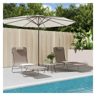 vidaXL Sonnenliege 58 x 58 x 23 cm Braun
