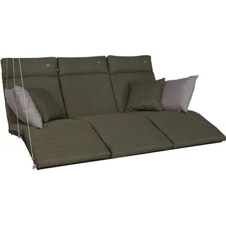 Angerer Freizeitmöbel GmbH Hollywoodschaukel Auflage Lounge Smart - passend für viele 3-Sitzer Hollywoodschaukeln mit Fußteil - Schaukelauflage Made in Germany (Olive)
