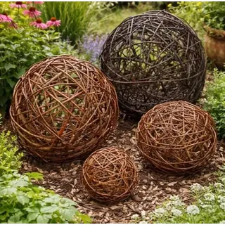 Beste Angebote Weidenkugel 15cm Weidenball Dekokugel Kugel Rebenkugel Dekobälle Garten 10 bis 35cm (15 cm)