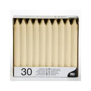 Papstar Tafelkerzen Ø 2,1 cm 19,6 cm creme 120 St.