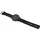 45 mm Schwarz/Schiefergrau Leder Armband Dunkelbraun