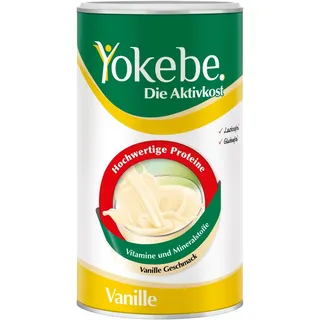 YOKEBE Vanille Diätshake zum Abnehmen - Mahlzeitersatz - Glutenfrei - 500g | Vegetarischer Protein-Shake mit Vanille-Geschmack zur Gewichtsabnahme, Vitamine & Mineralstoffe, nur 249 kcal pro Portion