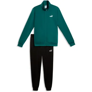 Puma ESS NO.1 LOGO Poly Knitted Suit Trainingsanzug Emerald Ice M
