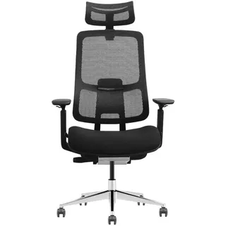 LMG Germany Ergonomischer Bürostuhl Netzstoff Schwarz