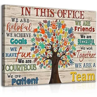 Poster Teamarbeit Zitate Büro 12x16 Zoll gerahmt Farbig mit Rahmen