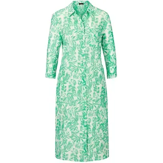 GOLDNER Kleid Sommerkleid Gemustert Grün/Weiß 42