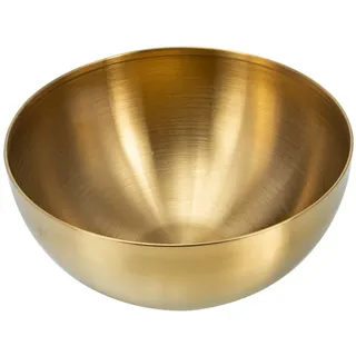 Garneck Edelstahl Salatschüssel 20cm Gold Mehrzweck Obstschale Für Küche Und Restaurant Robuste Verdickte Metallschale Für Salat Snacks Und Desserts