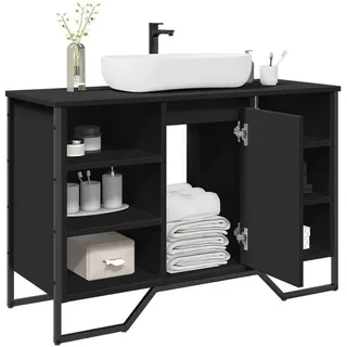 vidaXL Waschbeckenunterschrank 91 x 60 cm Schwarz
