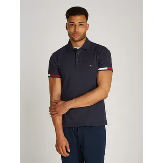 Tommy Hilfiger Herren, Poloshirt Flag CUFF SLIM fit blau (desert sky), 3XL