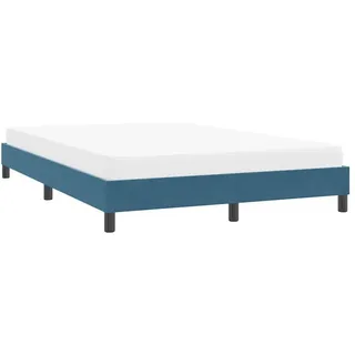 vidaXL Bettgestell 140 x 220 cm Dunkelblau
