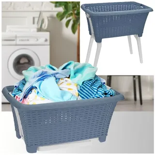 Excellent Houseware Wäschekorb mit klappbaren Beinen: 38L, ergonomisch & leicht, stabil und leicht